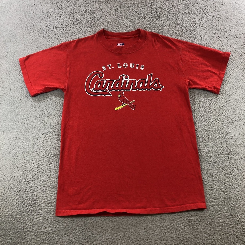 st louis cardinals t shirt mens M red baseball MLB CSA